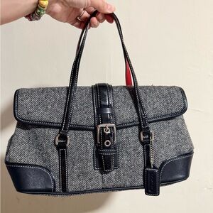 Coach tweed handbag